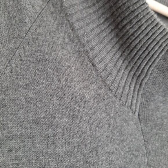 SPORTMAX CODE Short Sleeve Button Down Long Cardigan Grey Sz M - Picture 6 of 9